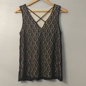 White Birch Crisscross Tank Top Sleeveless Small